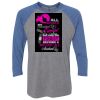 Unisex Triblend Three-Quarter Raglan T-Shirt Thumbnail