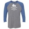 Unisex Triblend Three-Quarter Raglan T-Shirt Thumbnail