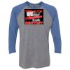 Unisex Triblend Three-Quarter Raglan T-Shirt Thumbnail