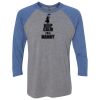 Unisex Triblend Three-Quarter Raglan T-Shirt Thumbnail