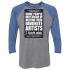 Unisex Triblend Three-Quarter Raglan T-Shirt Thumbnail