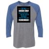 Unisex Triblend Three-Quarter Raglan T-Shirt Thumbnail