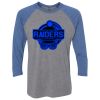 Unisex Triblend Three-Quarter Raglan T-Shirt Thumbnail