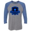 Unisex Triblend Three-Quarter Raglan T-Shirt Thumbnail