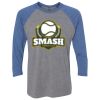 Unisex Triblend Three-Quarter Raglan T-Shirt Thumbnail