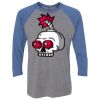 Unisex Triblend Three-Quarter Raglan T-Shirt Thumbnail