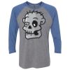 Unisex Triblend Three-Quarter Raglan T-Shirt Thumbnail