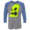 Unisex Triblend Three-Quarter Raglan T-Shirt Thumbnail