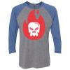 Unisex Triblend Three-Quarter Raglan T-Shirt Thumbnail