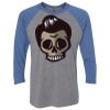 Unisex Triblend Three-Quarter Raglan T-Shirt Thumbnail