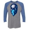 Unisex Triblend Three-Quarter Raglan T-Shirt Thumbnail