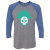 Unisex Triblend Three-Quarter Raglan T-Shirt Thumbnail