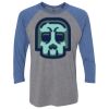 Unisex Triblend Three-Quarter Raglan T-Shirt Thumbnail