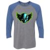 Unisex Triblend Three-Quarter Raglan T-Shirt Thumbnail