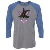 Unisex Triblend Three-Quarter Raglan T-Shirt Thumbnail