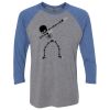 Unisex Triblend Three-Quarter Raglan T-Shirt Thumbnail