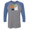 Unisex Triblend Three-Quarter Raglan T-Shirt Thumbnail