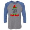 Unisex Triblend Three-Quarter Raglan T-Shirt Thumbnail