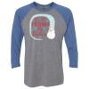 Unisex Triblend Three-Quarter Raglan T-Shirt Thumbnail