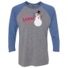 Unisex Triblend Three-Quarter Raglan T-Shirt Thumbnail