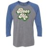 Unisex Triblend Three-Quarter Raglan T-Shirt Thumbnail