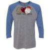 Unisex Triblend Three-Quarter Raglan T-Shirt Thumbnail