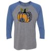 Unisex Triblend Three-Quarter Raglan T-Shirt Thumbnail