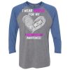 Unisex Triblend Three-Quarter Raglan T-Shirt Thumbnail