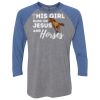 Unisex Triblend Three-Quarter Raglan T-Shirt Thumbnail