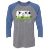 Unisex Triblend Three-Quarter Raglan T-Shirt Thumbnail