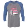 Unisex Triblend Three-Quarter Raglan T-Shirt Thumbnail