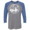 Unisex Triblend Three-Quarter Raglan T-Shirt Thumbnail