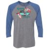 Unisex Triblend Three-Quarter Raglan T-Shirt Thumbnail