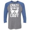 Unisex Triblend Three-Quarter Raglan T-Shirt Thumbnail