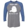 Unisex Triblend Three-Quarter Raglan T-Shirt Thumbnail