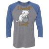 Unisex Triblend Three-Quarter Raglan T-Shirt Thumbnail