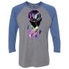 Unisex Triblend Three-Quarter Raglan T-Shirt Thumbnail