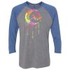 Unisex Triblend Three-Quarter Raglan T-Shirt Thumbnail