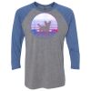 Unisex Triblend Three-Quarter Raglan T-Shirt Thumbnail