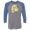 Unisex Triblend Three-Quarter Raglan T-Shirt Thumbnail