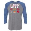 Unisex Triblend Three-Quarter Raglan T-Shirt Thumbnail