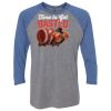 Unisex Triblend Three-Quarter Raglan T-Shirt Thumbnail