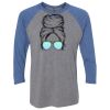 Unisex Triblend Three-Quarter Raglan T-Shirt Thumbnail