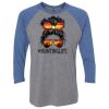 Unisex Triblend Three-Quarter Raglan T-Shirt Thumbnail