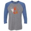 Unisex Triblend Three-Quarter Raglan T-Shirt Thumbnail