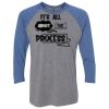 Unisex Triblend Three-Quarter Raglan T-Shirt Thumbnail