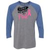 Unisex Triblend Three-Quarter Raglan T-Shirt Thumbnail