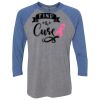 Unisex Triblend Three-Quarter Raglan T-Shirt Thumbnail