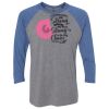 Unisex Triblend Three-Quarter Raglan T-Shirt Thumbnail