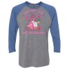 Unisex Triblend Three-Quarter Raglan T-Shirt Thumbnail